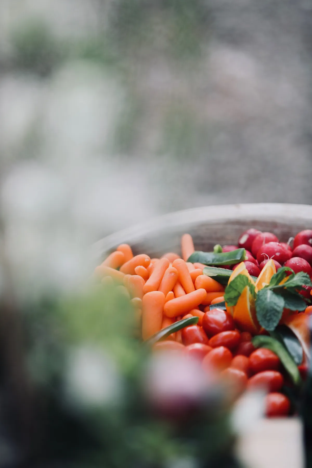 Les crudités de l'apéritif provençal