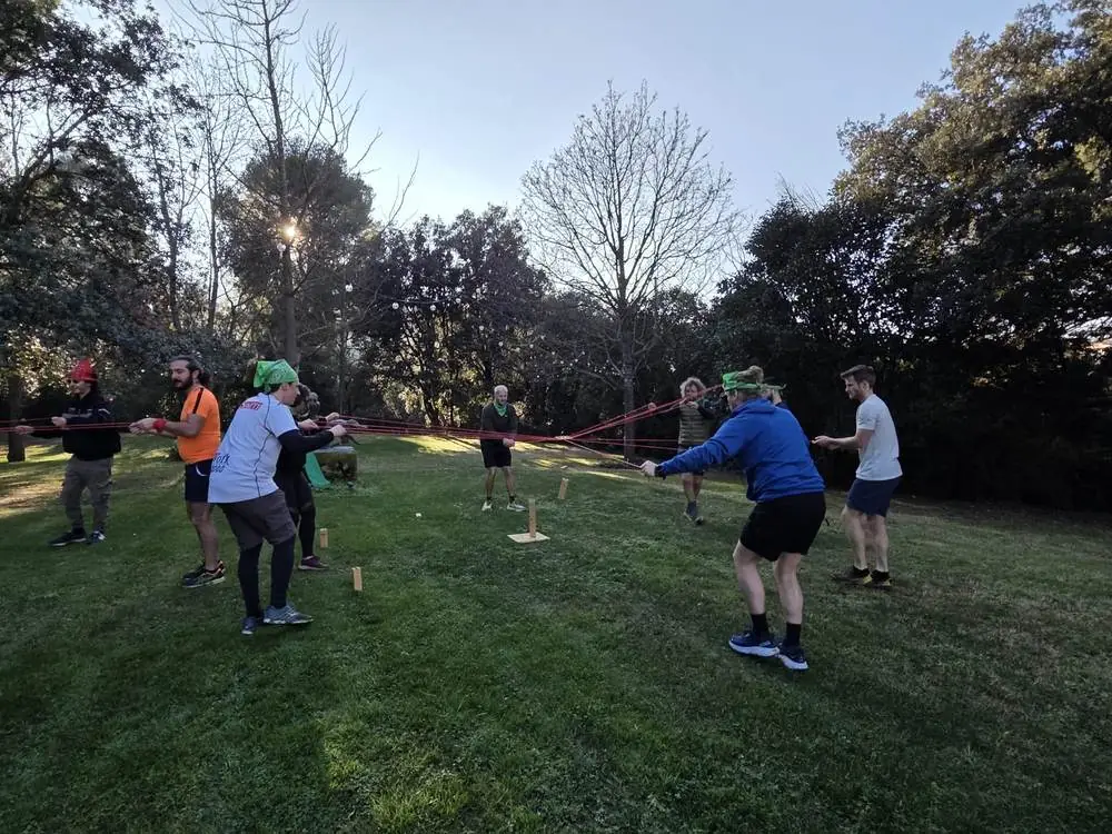 Challenge d'équipe en extérieur